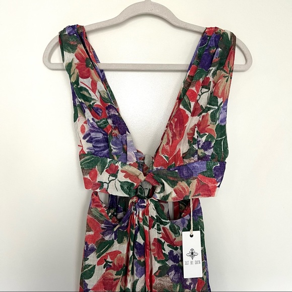 Just Bee Queen Sara floral purple dress size small NEW! New with tags! - Picture 7 of 17